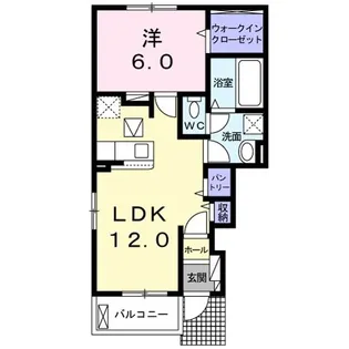 パン リーヴルII【1階】の間取り