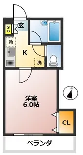 シャトーパール【1階】の間取り