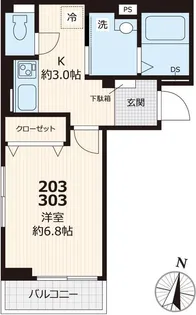 オハナ【3階】の間取り