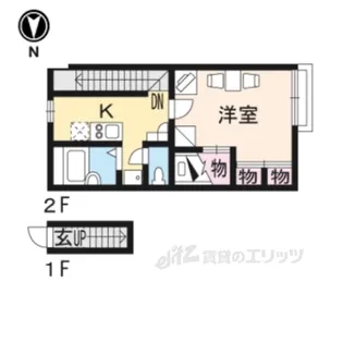 レオパレス万葉【2階】の間取り