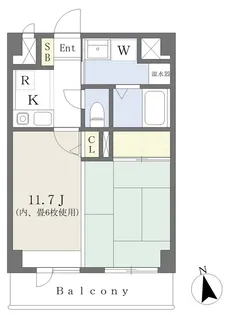BES仙台新寺コート【2階】の間取り