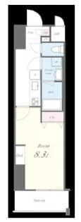 ラフィシア関内【7階】の間取り
