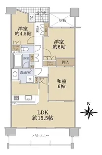 ステイツ城東グランプレイス【8階】の間取り