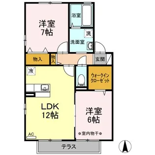 コンフォール A【1階】の間取り