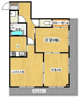 パークサイド喜沢【2階】の間取り