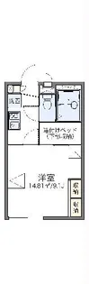 レオパレス瀬戸效範【2階】の間取り