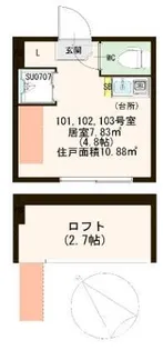 パルメゾン北赤羽【1階】の間取り
