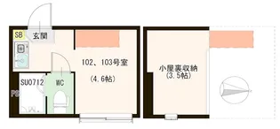 Jewel Court 北千住【1階】の間取り