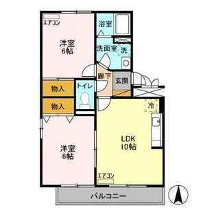 サンパティーク A【1階】の間取り