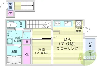 AIN KANO【2階】の間取り