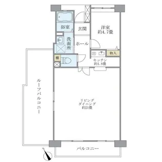 コーポレート鷺沼【7階】の間取り