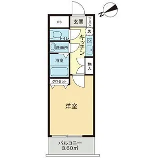 ライオンズマンション新宿東公園【3階】の間取り