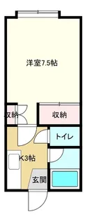 野島ハイツII【1階】の間取り