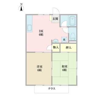 アーバンハイツB【2階】の間取り