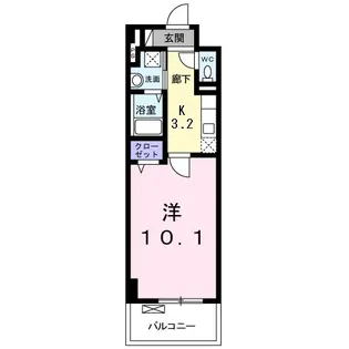 レイラニ130フラッツ【4階】の間取り