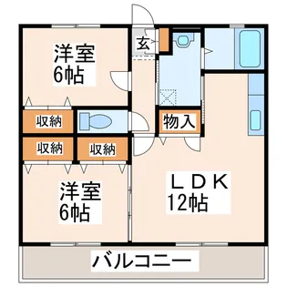 パークサイド山ノ内A・B【3階】の間取り