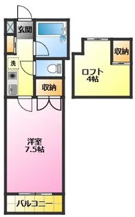 西山ハイツ【1階】の間取り