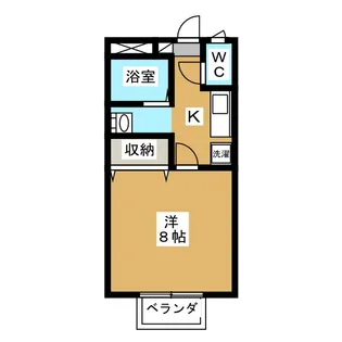 コーポパルパル S【2階】の間取り
