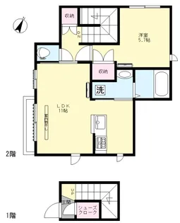 へーベルメゾン巣鴨【2階】の間取り