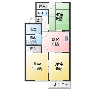 フローレスOTA【2階】の間取り