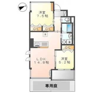 クライスII【1階】の間取り