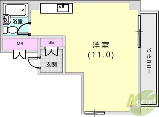 アバントコート本山【4階】の間取り