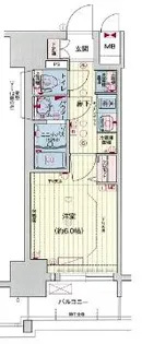 プレサンスNAGOYAシティオ【2階】の間取り
