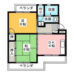マンションKM-1【3階】の間取り