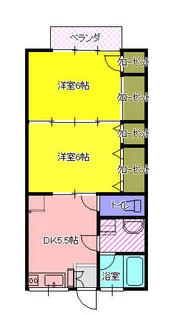 サンハイツ【1階】の間取り