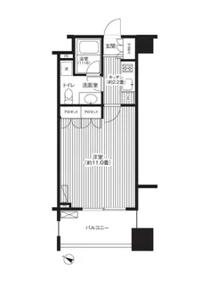 グランハイツ代々木【5階】の間取り