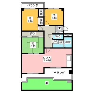 パークタウン柱【1階】の間取り