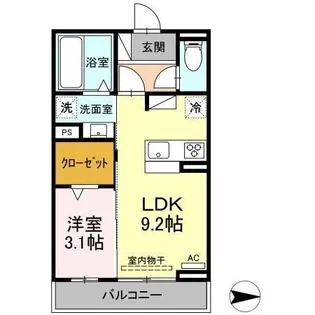 トカティ【3階】の間取り