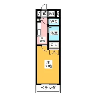 浅井コーポIII【5階】の間取り