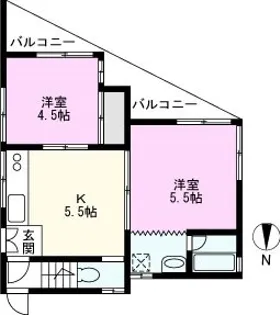 第3ヒーローズ【1階】の間取り