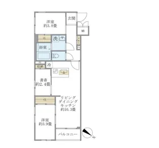 ビューテラス茗荷谷【4階】の間取り