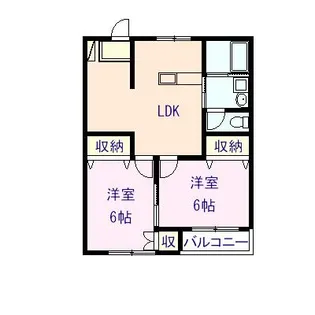 エクシードタウンC棟【1階】の間取り