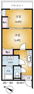 REVENE小倉【3階】の間取り