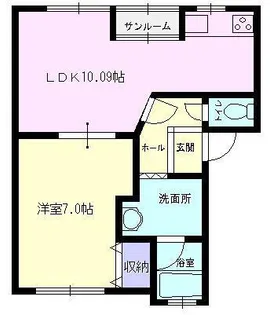 エコシティ幸III【2階】の間取り