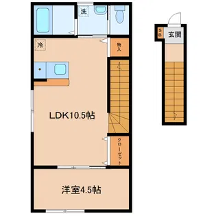 青空とそよ風のメゾン【2階】の間取り