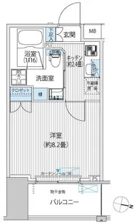 コスモグランス南品川【2階】の間取り
