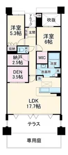 藤和八事緑ヶ岡ホームズ【1階】の間取り