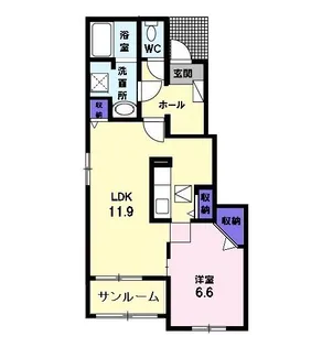 HOUSE・7【1階】の間取り