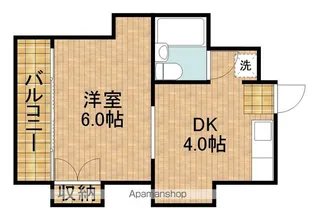 シティーハイムユージ【1階】の間取り