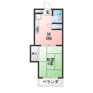 ハイツ フォーリスト【5階】の間取り