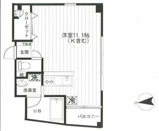 高輪ファースト【3階】の間取り