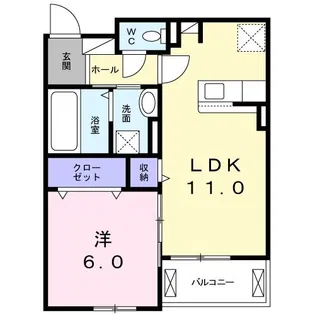 グランリーオ フロレスタ B【2階】の間取り