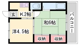 堂の前マンション【2階】の間取り
