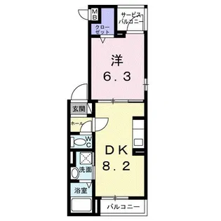 クラリエートIV【2階】の間取り
