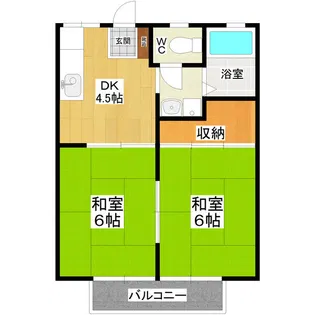 サニーコーポ【2階】の間取り