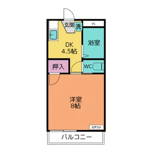 アマービレハイツ【1階】の間取り
